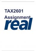 TAX2601 Assignment 5 Semester 1 2023