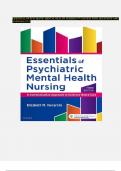 ESSENTIAL OF PSYCHIATIC MENTAL HEALTH NURSING 3RD EDITION WITH QUESTIONS AND ANSWERS(2023)