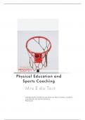 Summary -  Physical Education And Sports Coaching - PES3701