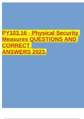 PY103&period;16 - Physical Security Measures&period;