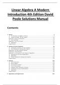 Complete Solution Manual Linear Algebra A Modern Introduction 4th Edition David Poole 