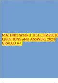 MATH302 Week 1 TEST COMPLETE QUESTIONS AND ANSWERS 2023 GRADED A+.