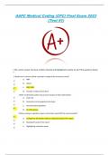 AAPC Medical Coding &lpar;CPC&rpar; Final Exam 2023 &lpar;Test &num;1&rpar;