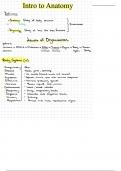 Intro to Anatomy &comma; definitions and more 