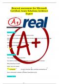 Renewal assessment for Microsoft Certified&colon; Azure Solutions Architect Expert