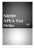 NR 509 APEA Ortho Test Questions and Answers with Explanations 2023.