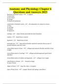 Anatomy and Physiology Chapter 6 Questions and Answers 2023