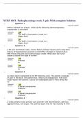 NURS 6051- Pathophysiology week 3 quiz With complete Solution