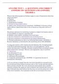 ATLS PRE TEST 1 &ndash; 4 QUESTIONS AND CORRECT  ANSWERS 320&plus; QUESTIONS AND ANSWERS&vert;  GRADED A