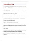 Nuclear Chemistry&vert; 114 Question and Answers &lpar;A&plus; guide solution&rpar;