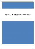 LPN to RN Mobility Exam 2023