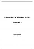 Exploring HRM in Service Sector