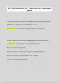 ATI COMPREHENSIVE EXIT EXAM 2023 WITH NGN-REAL EXAM &lpar;All 180 Questions with 100&percnt; correct Answers&rpar;