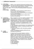 LETRS Unit 1 Assessment