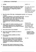 LETRS Units 1-4 POSTTEST