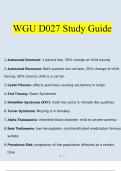 WGU D027 Study Guide 2023 Complete Solutions Verified