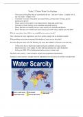 Week 2 Water Use notes Geology