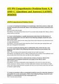 ATI PN Comprehensive Predictor Form A&comma; B AND C LATEST 2020&sol;2021