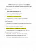 ATI Comprehensive Predictor Exam 2022