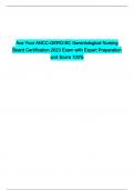 Ace Your ANCC-GERO-BC Gerontological Nursing Board Certification 2023 Exam with Expert Preparation and Score 100%