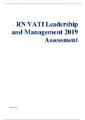 RN VATI Leadership and Management 2019 Assessment.
