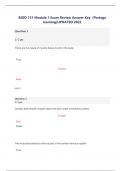 BIOD 151 Module 1 Exam Review Answer Key &lpar;Portage  learning&rpar;UPDATED 2022