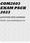 COM2603 EXAM PACK 2023