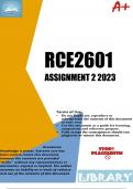 RCE2601 ASSIGNMENT 2 2023 (DUE - 31 July 2023)