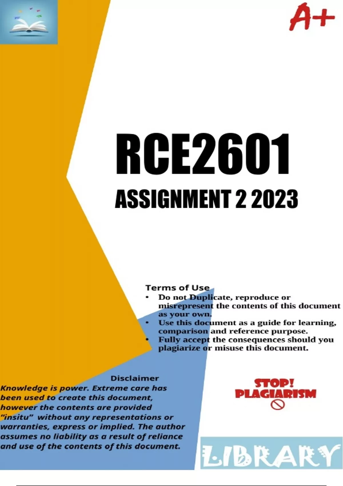 RCE2601 ASSIGNMENT 2 2024 (DUE - 7 August 2024) - RCE2601 RESEARCH AND ...