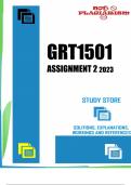 GRT1501 Assignment 2 (ANSWERS) 2023 