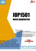IOP1501 Mock Examination 2023