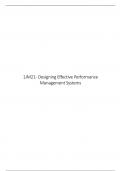 Samenvatting -  1JM21 Designing Effective Performance Management Systems