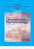 Test Bank - Beckmann and Ling's Obstetrics and Gynecology  8th Edition By Robert Casanova  | Chapter 1 – 50, Complete Guide 2023|