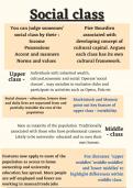 Social class identities infographic 