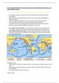 Edexcel A level and AS level geography tectonics KI1&period;1 summary notes