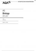 June 2016 MS - Paper 2 AQA Biology AS-level Mark Scheme