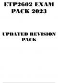 ETP2602 EXAM PACK 2023