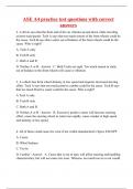 ASE A4 practice test questions with correct answers