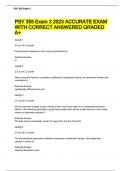 PSY 355 Exam 3 2023 ACCURATE EXAM WITH CORRECT ANSWERED GRADED A&plus;