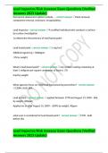 Lead Inspector&sol;Risk Assessor Exam Questions &lpar;Verified Answers 2023 Update&rpar;