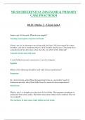 Weeks 1 &ndash; 4 Exam Q & A - NR511 &sol; NR 511 &lpar;Latest 2023 &sol; 2024&rpar; &colon; Differential Diagnosis & Primary Care Practicum - Chamberlain