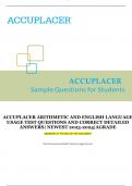 ACCUPLACER ACTUAL BUNDLED EXAMS: ARITHMETIC/MATH WITH WORKOUTS, SIMPLE FORMULAS, AND USEFUL TIPS| ENGLISH LANGUAGE USAGE COVERING ALL SECTIONS| LATEST VERSIONS 2023-2024|AGRADE
