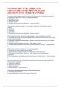 NATIONAL PESTICIDE APPLICATOR CERTIFICATION CORE MANUAL EXAMS QUESTIONS WITH CORRECT ANSWERS