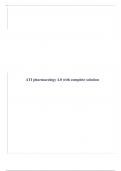 ATI pharmacology 4.0 with complete solution