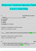 Operation of Wastewater Treatment Plants (Level 1 Exam Prep)