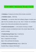 COP1000C Midterm Study Guide Complete Solutions 2022&sol;2023