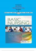Test Bank - Basic Nursing  Thinking Doing and Caring  2nd Edition By Leslie S. Treas, Judith M. Wilkinson, Karen L. Barnett, Mable H. Smith| Chapter 1 – 46, Complete Guide 2023|