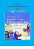 Test Bank - Wong's Nursing Care of Infants and Children 11th Edition By Marilyn J. Hockenberry, David Wilson | Chapter 1 – 34, Complete Guide 2023|