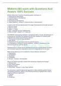 Midterm 665 exam with Questions And Aswers 100&percnt; Success
