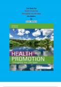 Test Bank - Health Promotion  Throughout the Life Span  9th Edition By Carole Edelman | Chapter 1 – 25, Complete Guide 2023|